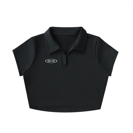 SH3GUARDIAN Cropped Pit Polo